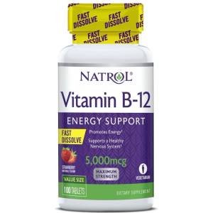 Natrol Vitamin B-12 Fast Dissolve - Витамин B | 100 tabs (1335)
