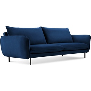 Cosmopolitan Design Диван от синьо кадифе 200 cm Vienna - Cosmopolitan Design (COS_3S_51_F1_VIENNA3)