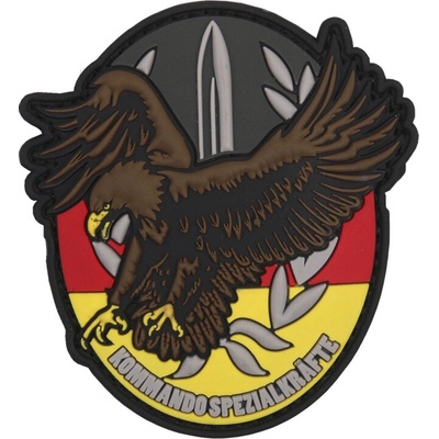 Gumová nášivka 101 Inc znak Kommando Spezial - farebná