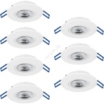 EGLO 300186 - Комплект от 7 вградени LED осветителни тела GEDREZ LED/4, 9W/230V Ø 9 см бели (EG300186)