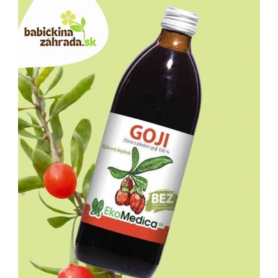 EkoMedica SK Goji Kustovnice čínská 100% šťáva 0,5 l