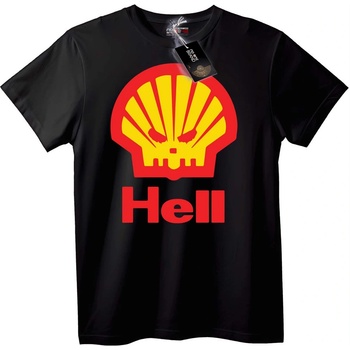 NOONEBRAND Тениска Shell Hell - 4XL, Black