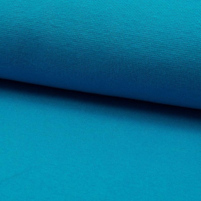 Náplet hladký RIB 1/1, azúrový, š.70