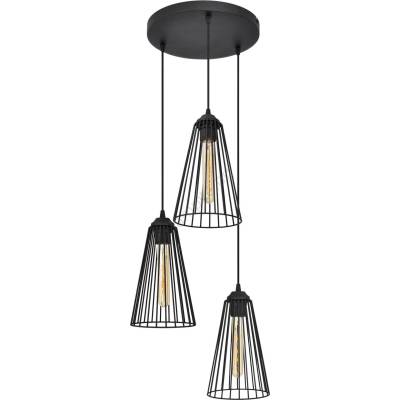 Helam Пендел TORRI 3xE27/15W/230V черен (HE1577)