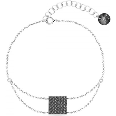 Spark šedý se Swarovski Elements Kingdom BROLOFM6SN Silver Night