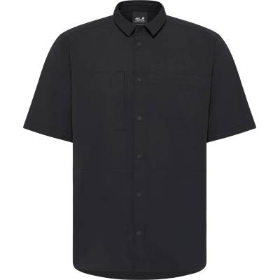 Jack Wolfskin Мъжка риза с копчета Jack Wolfskin Sierra Canyon S/S Shirt - Black - размер XL (033-3072-0114)