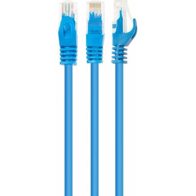 Gembird PP6U-0.25M/B patch, Cat6 UTP, 0.25m, modrý