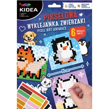 Kidea nalepovanie Pixel Art zvieratká