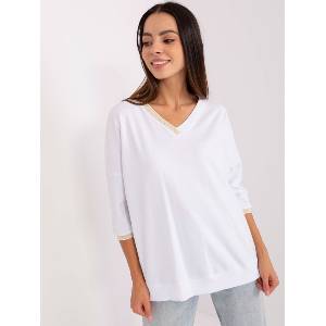 Rue Paris Дамска блуза модел 8051.19P Rue Paris цвят бял