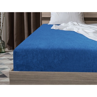 Textilomanie Froté prostěradlo Exclusive tmavě modré 160x200