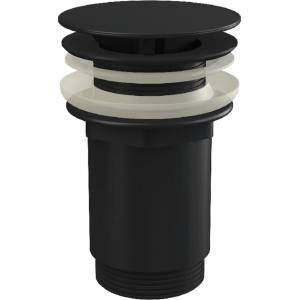 Alca Click-Clack вентил за мивка с голям тапа A396 Черен (A396BLACK)
