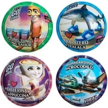 Star Гумена топка с дизайн на Brainrot - 23 см, различни видове (11/3343)