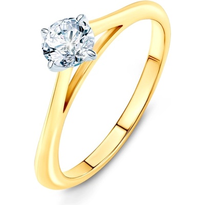 SAVICKI Годежен пръстен The Light: двуцветно злато, диамант