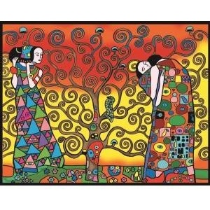 Colorvelvet - Włochy Color. Welw. 47x35 Klimt Tree of Life