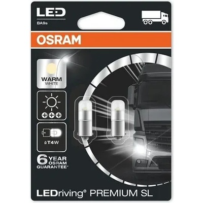 OSRAM Premium - BA9s - T4W / 4000K / 24V - 3924WW - комплект 2бр. (до изчерпване) (3924WW)