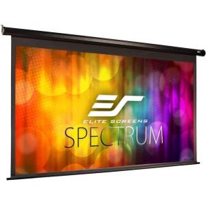 Elite Screens РАЗПЕЧАТАН Електрически прожекционен екран, стена/таван, 222x125, EliteScreens Spectrum ELECTRIC100H, формат 16: 9, 12V тригер (16/9EL220-ELECTRIC100HRES) Прожекционни екрани