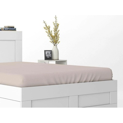 Detexol Prostěradlo Mikrosatén béžové Polyester 180x200