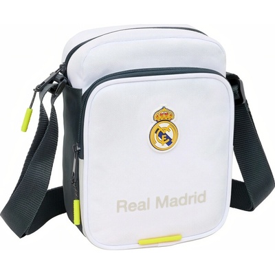 Taška přes rameno Real Madrid bílo/černá 3 kapsy 2 l