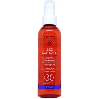 APIVITA Запазващо тена олио за тяло, Apivita Bee Sun Safe Tan Perfecting Body Oil SPF30 200ml