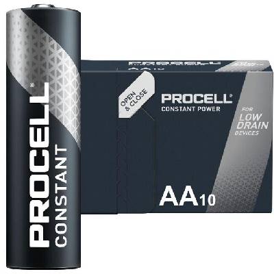 Алкална батерия LR6 1, 5V AA 10pk опаковка CONSTANT MN1500 PROCELL (PROCELL-LR6-10PK-CON)