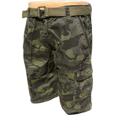 Pánské maskáčové kraťasy LOSHAN army green