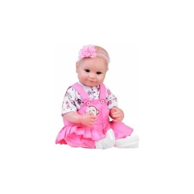 Jokomisiada Baby doll in pink romper with frill + accessories ZA5359