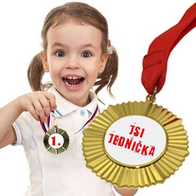 Ozdobná zlatá medaile Zlatá