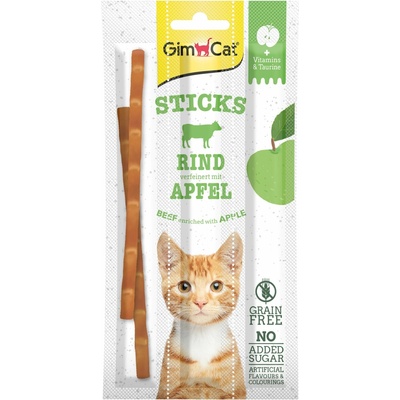 Gimborn GIMCAT Superfood DUO STICKS hovädzie jablko 3 ks