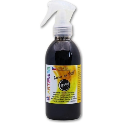 Barva na textil ve spreji černá 250 g