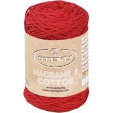 Příze Stenli Macrame Cotton červená