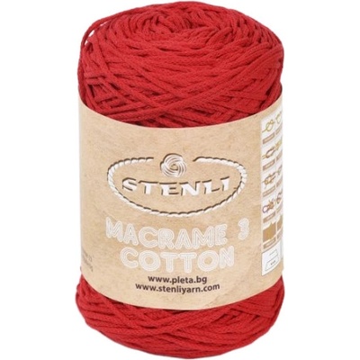 Příze Stenli Macrame Cotton červená