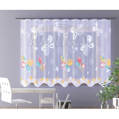 Dětská záclona BAREVNÍ MOTÝLCI - 150 cm