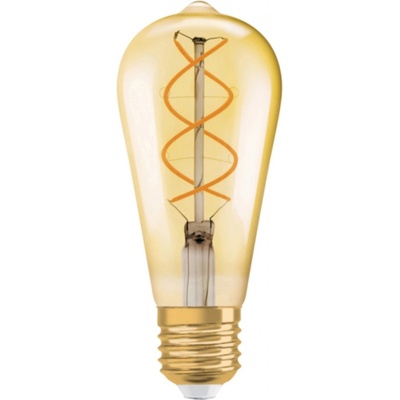 Osram LED žárovka 1906 Edison 28, E27, 4 W, 300 lm, 2000 K, jantarová