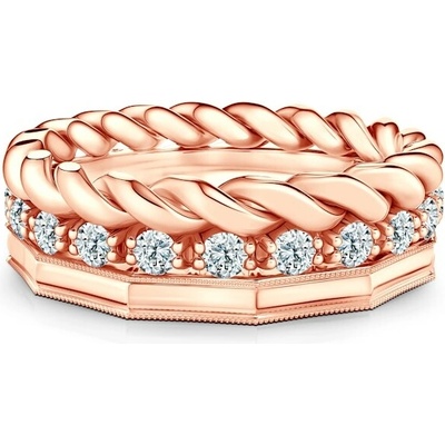 Savicki Sada prsteňov Symphony ružové zlato diamanty ZST SAVNo 507R 511R 534DR