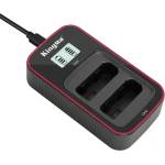 KingMa Двойно зарядно LCD EN-EL14 USB Charger за Nikon Зарядно за батерии