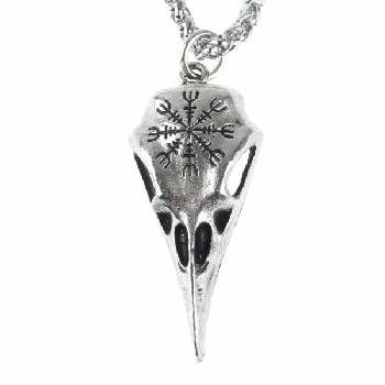 Image 1 of FALON Колие Raven Skull - PSY940