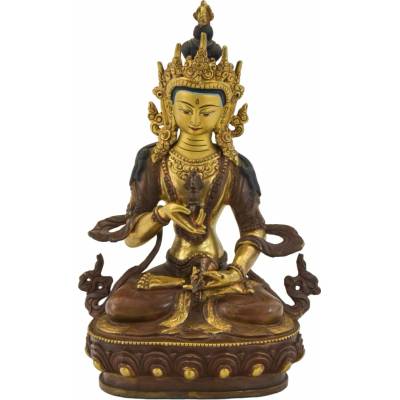 Sanu Babu Vadžrasattva, kovová soška, pozlaceno, 14x7x23cm