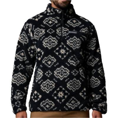 Columbia Мъжки поларен пуловер Columbia Rugged Ridge High Pile Half Zip Fleece jumper - Black Checked Out / Black - размер XXL (005-6148-1115)