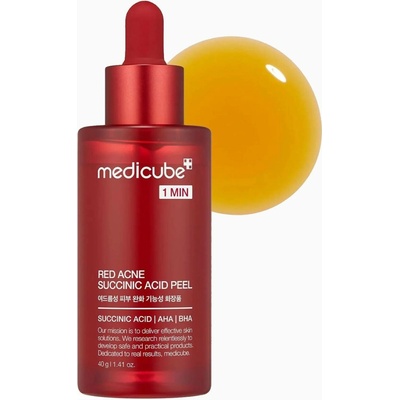 Medicube Red Acne Succinic Acid Peel Kyselinový peeling na nedokonalosti 40 g