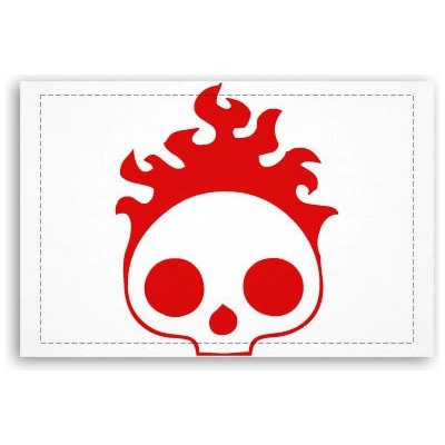 Fotoobraz 60x40 cm malý Burning skull