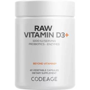 Codeage Raw Vitamin D3+ 125 mcg [60 капсули]
