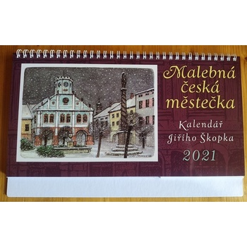 Stolní kalendář Malebná česká mestečka 2021, Škopek