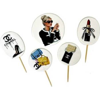Cukrová figúrka zápich na tortu Coco Chanel variant 2 - K Decor