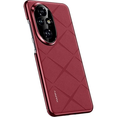 GKK Кожен Калъф за Honor 200 Pro, Slim Leather Case, Червен (5966011019812)