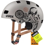 uvex Kid 3 cc - robust children's helmet for children - individual size adjustment - optimized ventilation - Oak Brown-Octopus matt - 55-58 cm - S414972 (S414972)