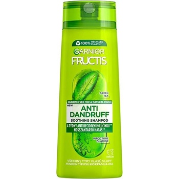 Garnier Fructis Antidandruff šampón výťažky zo zeleného čaju 250 ml