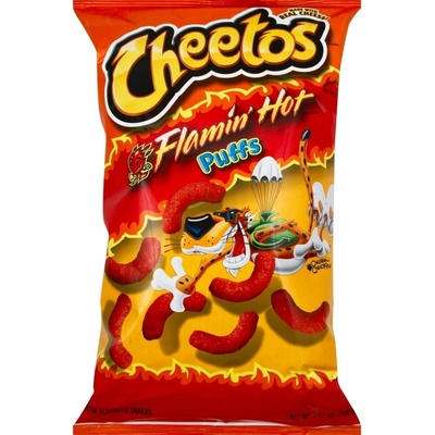 Cheetos USA Flamin' Hot Puffs pálivé kukuřičné křupky se sýrovou příchutí 255,1 g