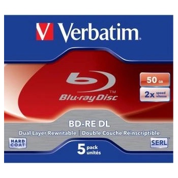 Verbatim BD-RE 50GB 2x, 5ks