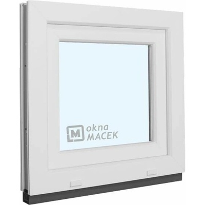 KÖMMERLING Plastové okno - 70 AD, 600x600 mm, OS, bílá levé, čiré