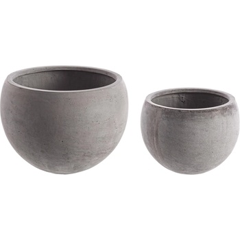 Bizzotto ДЕКОРАТИВНА САКСИЯ 2БР. cement СИВА (0790553)